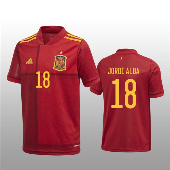 camiseta primera equipacion jordi alba Espana 2021